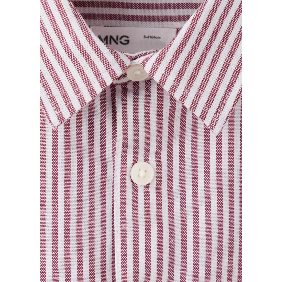Chemise coton rayures cerise, MANGO BABY