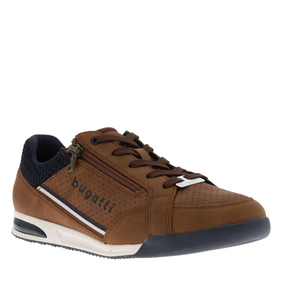 Sneakers talon plat gris, BUGATTI