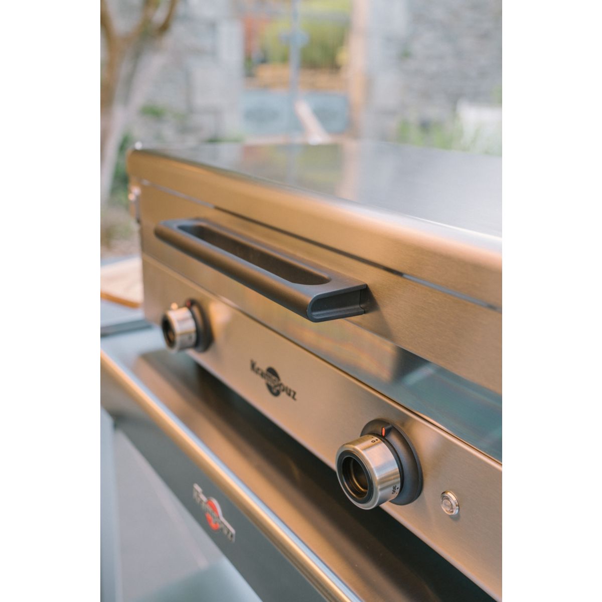 Plancha électrique Club inox 2 brûleurs à poser, 65.5x39.5 cm argent, KRAMPOUZ