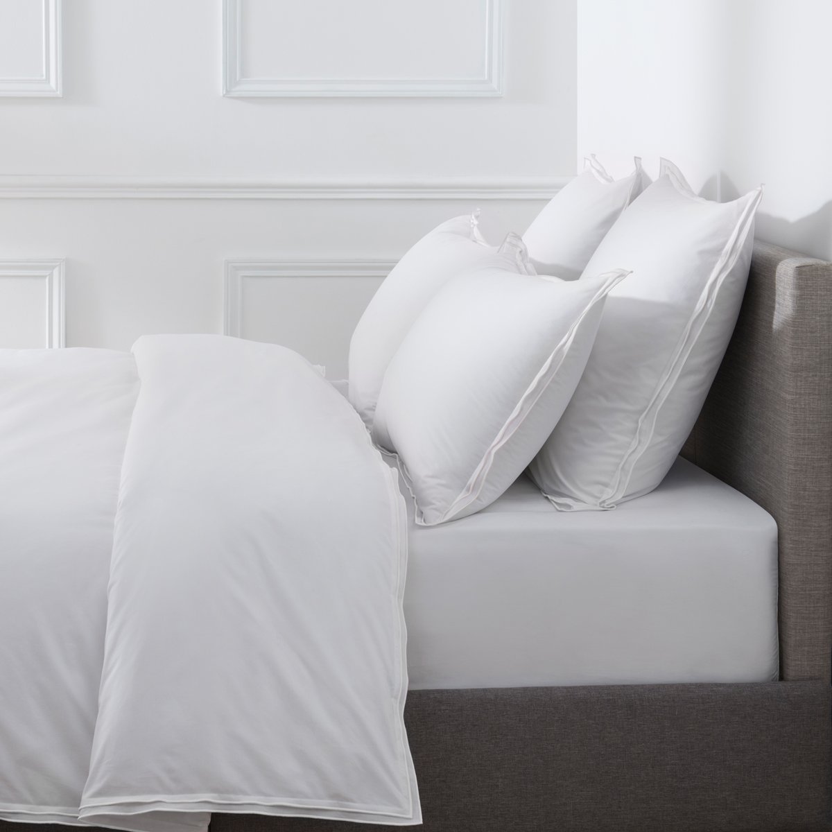 Housse De Couette PURE WHITE PERCALE LAVÉE blanc/blanc, DROUAULT