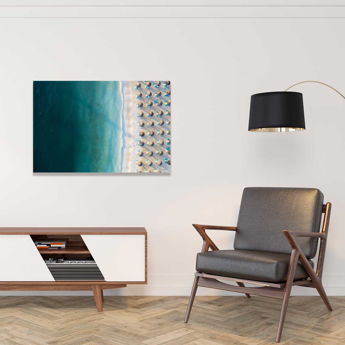 Tableau bleu pacifique tableau alu dibond, HEXOA
