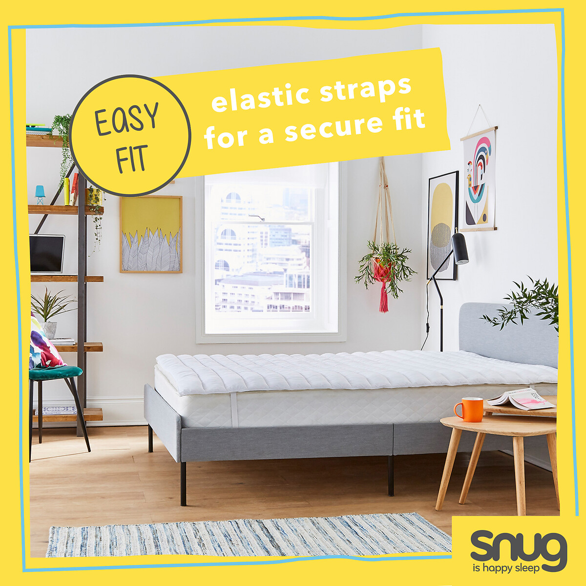 Just Right Mattress Topper white, SNUG