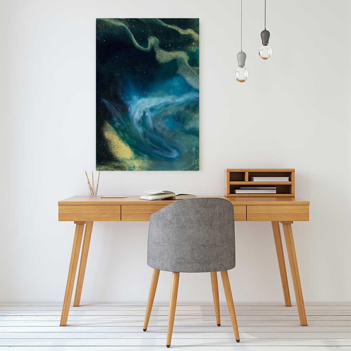 Tableau bleu constellation tableau alu dibond, HEXOA
