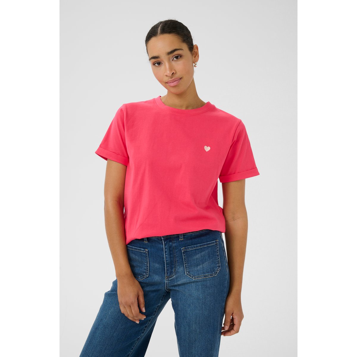 T-shirt rose raspberry, KAFFE