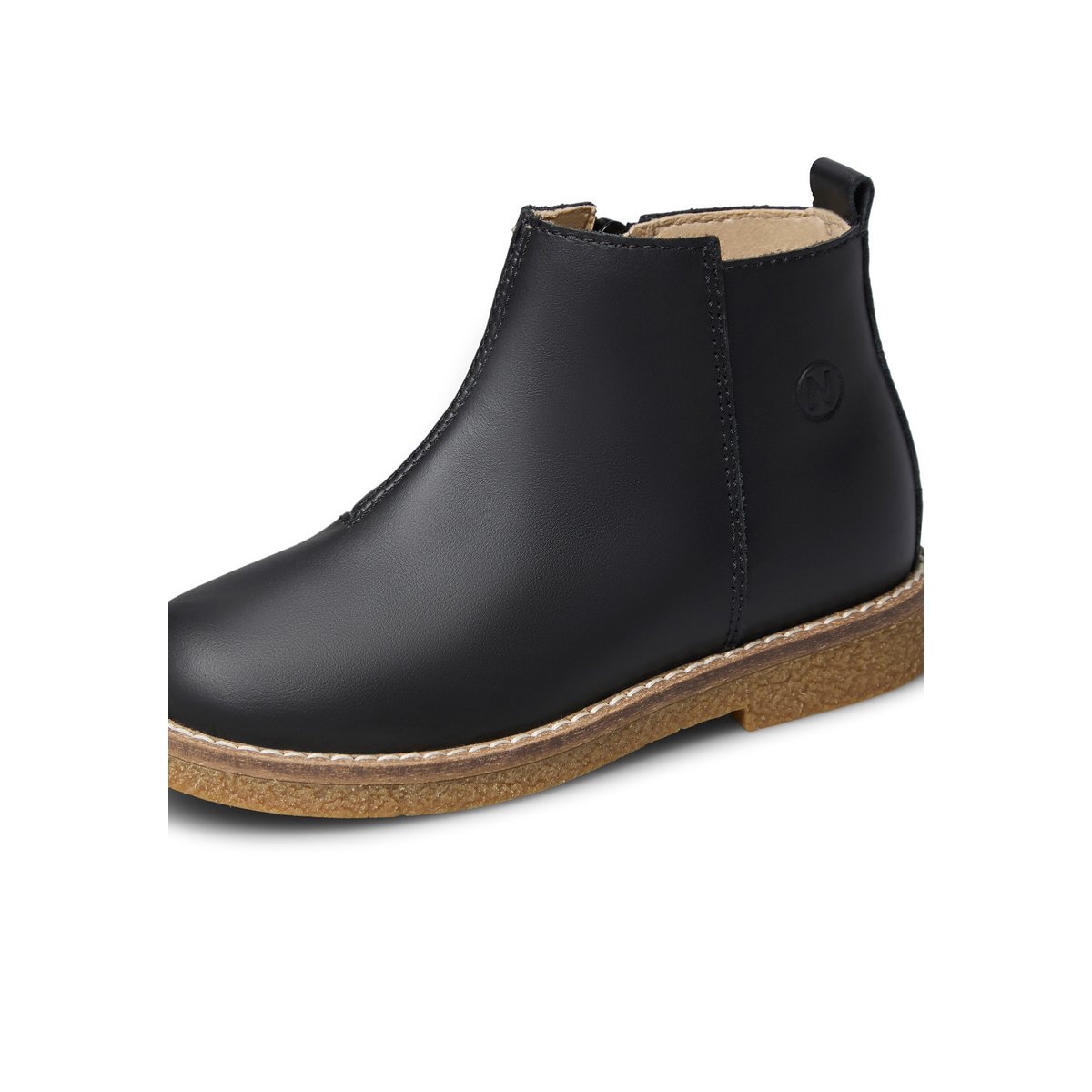 Chaussures premiers pas en cuir DASIE noir-, NATURINO