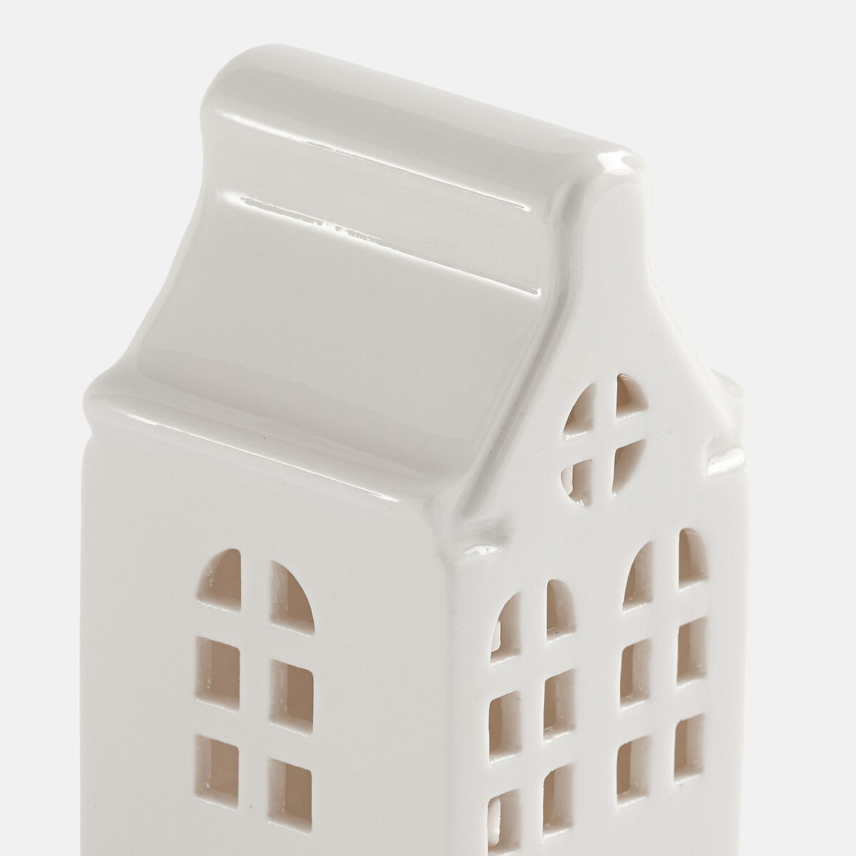Juego de 2 casas de porcelana, Caspar blanco, LA REDOUTE INTERIEURS