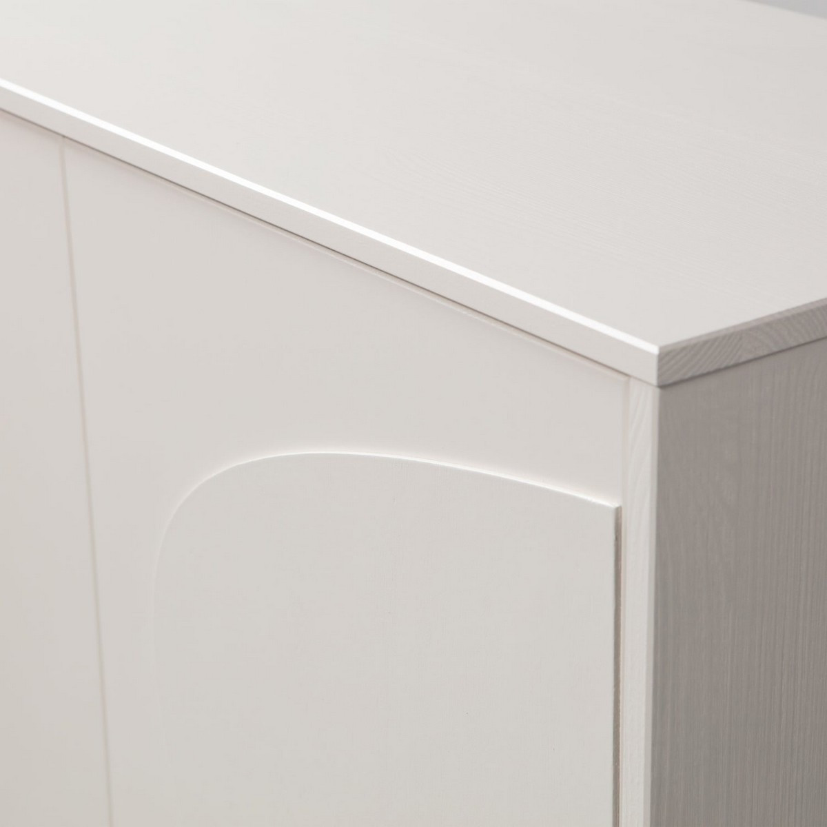 Armoire de rangement en bois de pin - CADIZ blanc brume, WOOOD