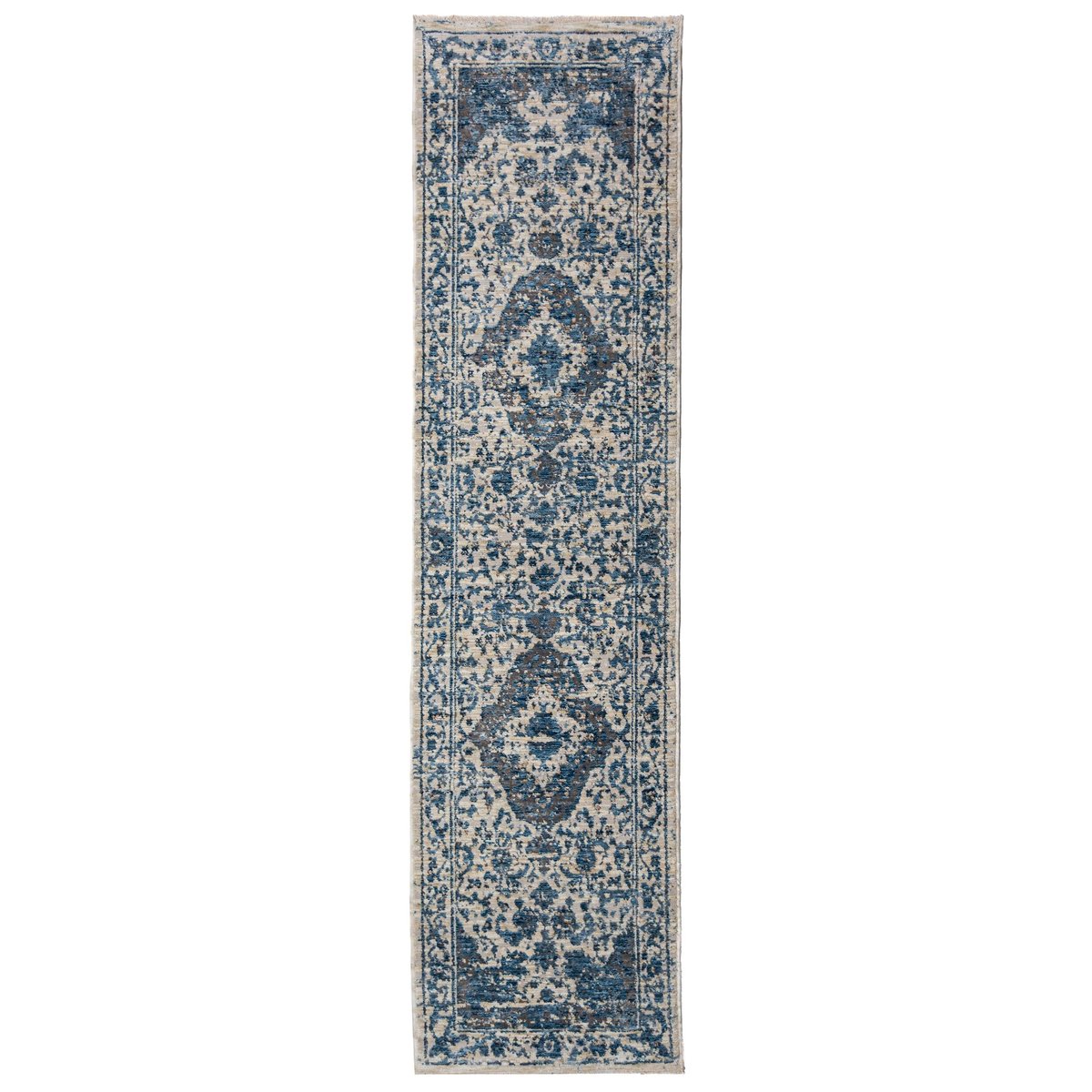 Tapis vintage de couloir CORDELIA bleu, FLAIR RUGS