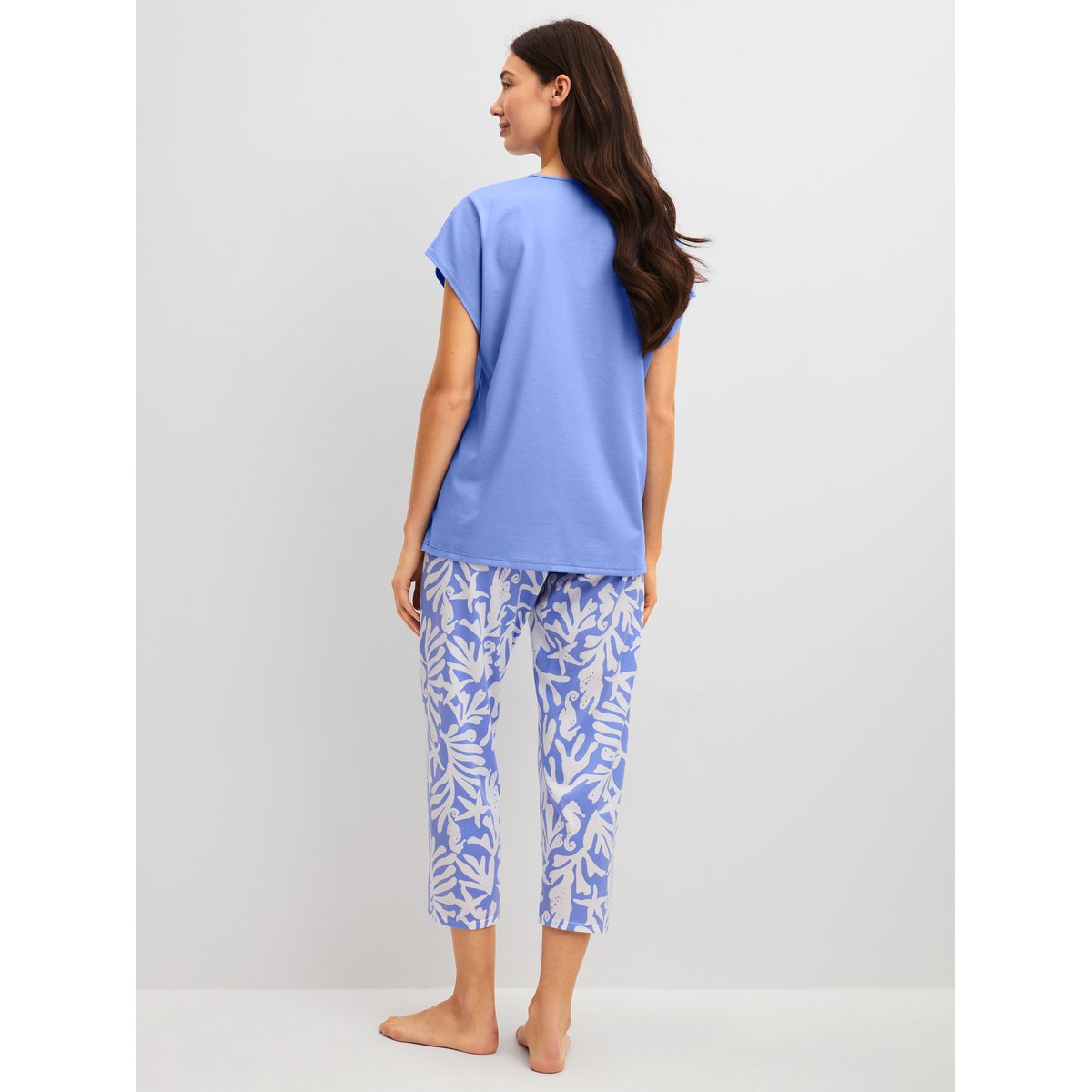7/8 - Pyjama manches courtes Coton COTTON SPECIAL bijou persan, CALIDA