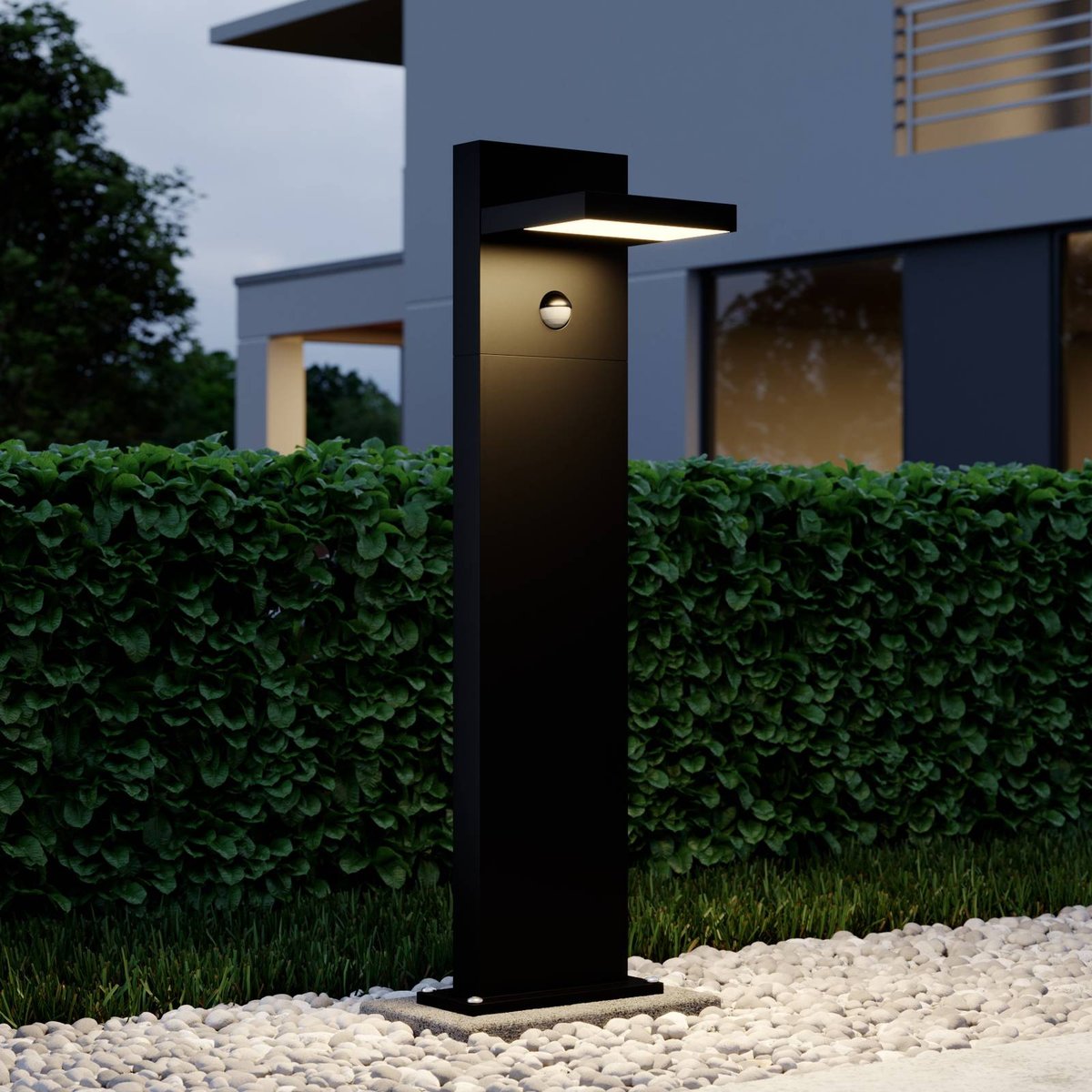 Luminaire extérieur en aluminium moderneLED gris graphite (ral 840-m), LUCANDE