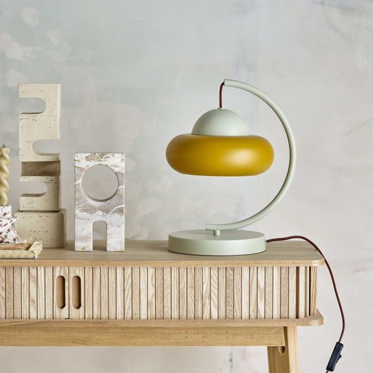 Lampe de table design Bubble jaune, BLOOMINGVILLE