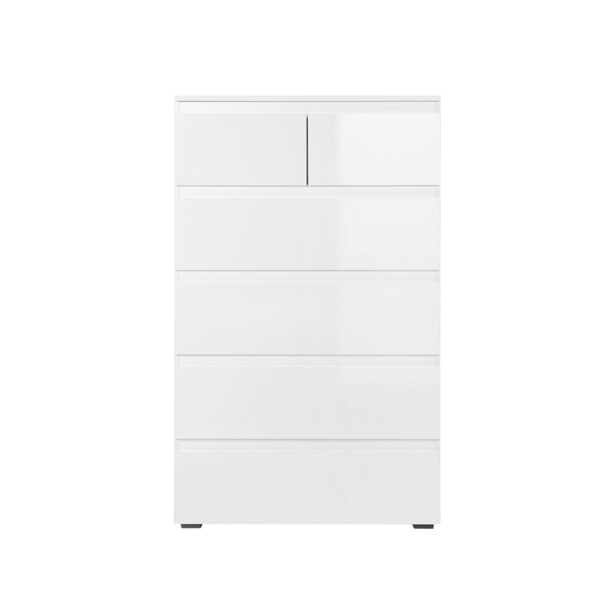 Commode étroite blanche 5 tiroirs ALVA blanc, PIER IMPORT