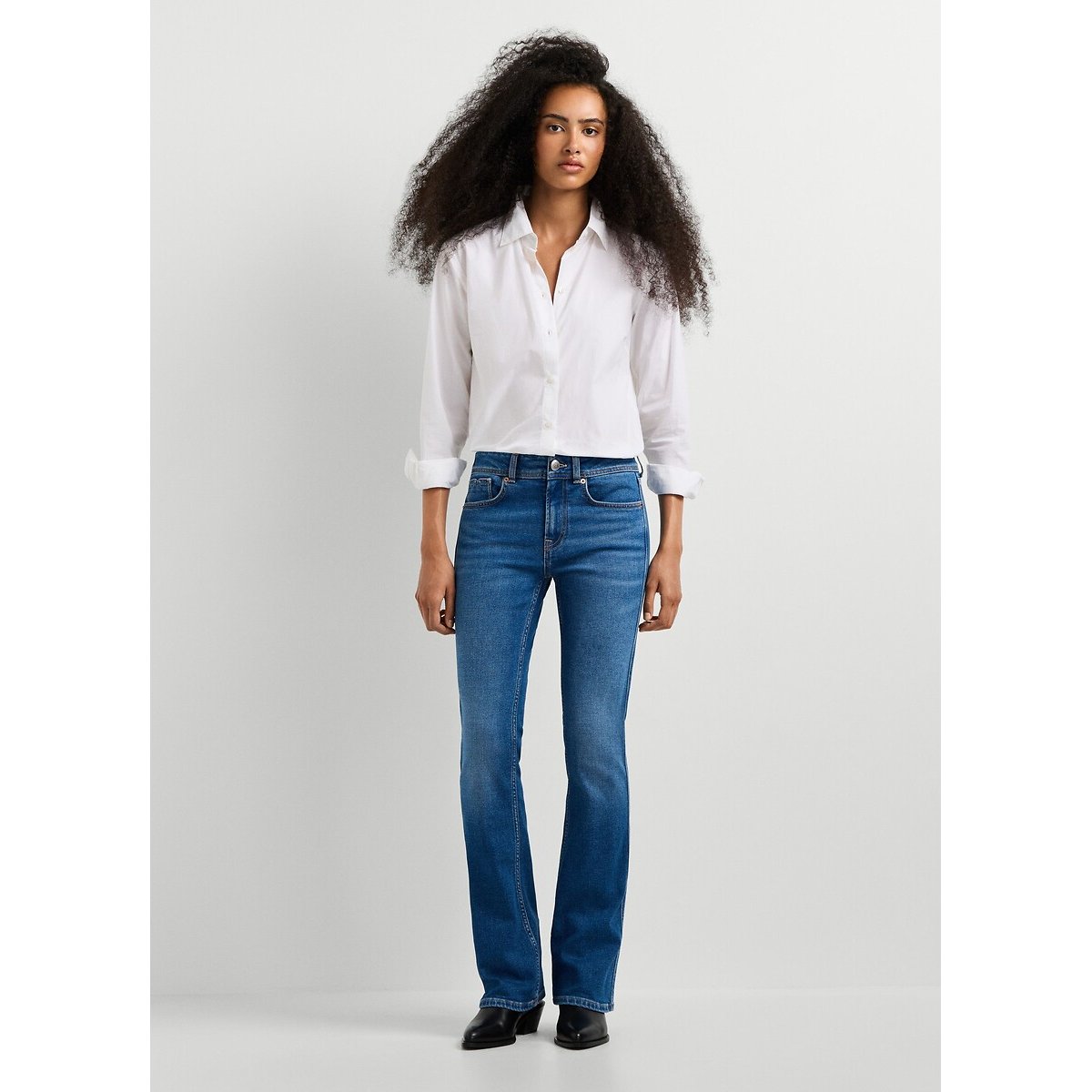 Jean bootcut taille standard, Piper denim bleu foncé, PEPE JEANS