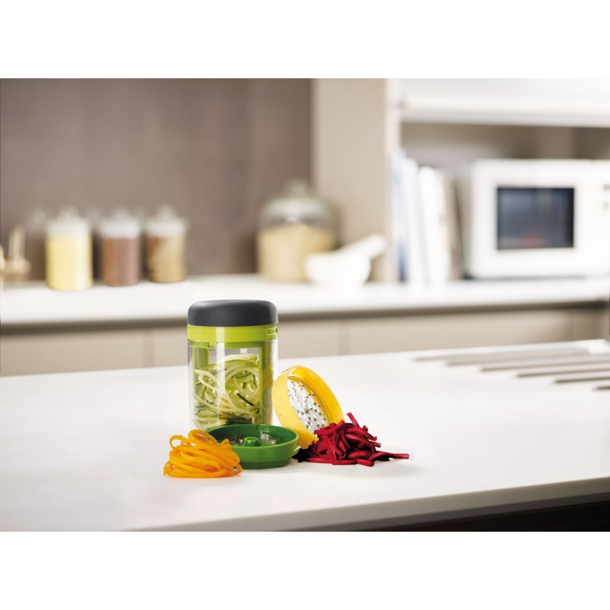 Coupe légumes SPIRALE 3 EN 1 multicolore, JOSEPH JOSEPH