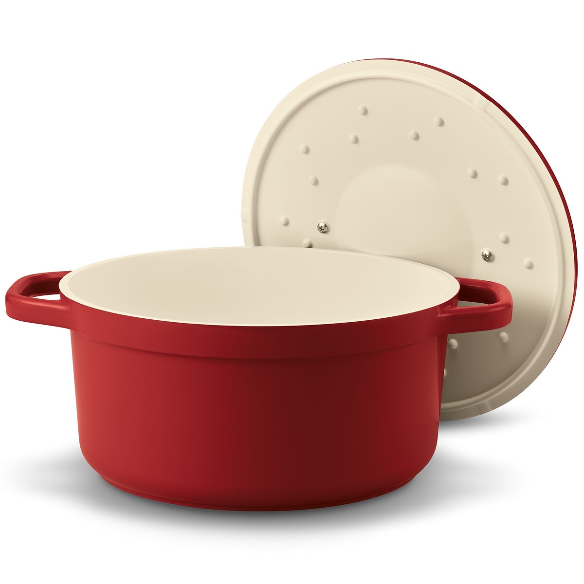 Round Feathered Casserole Dish red, BEKA