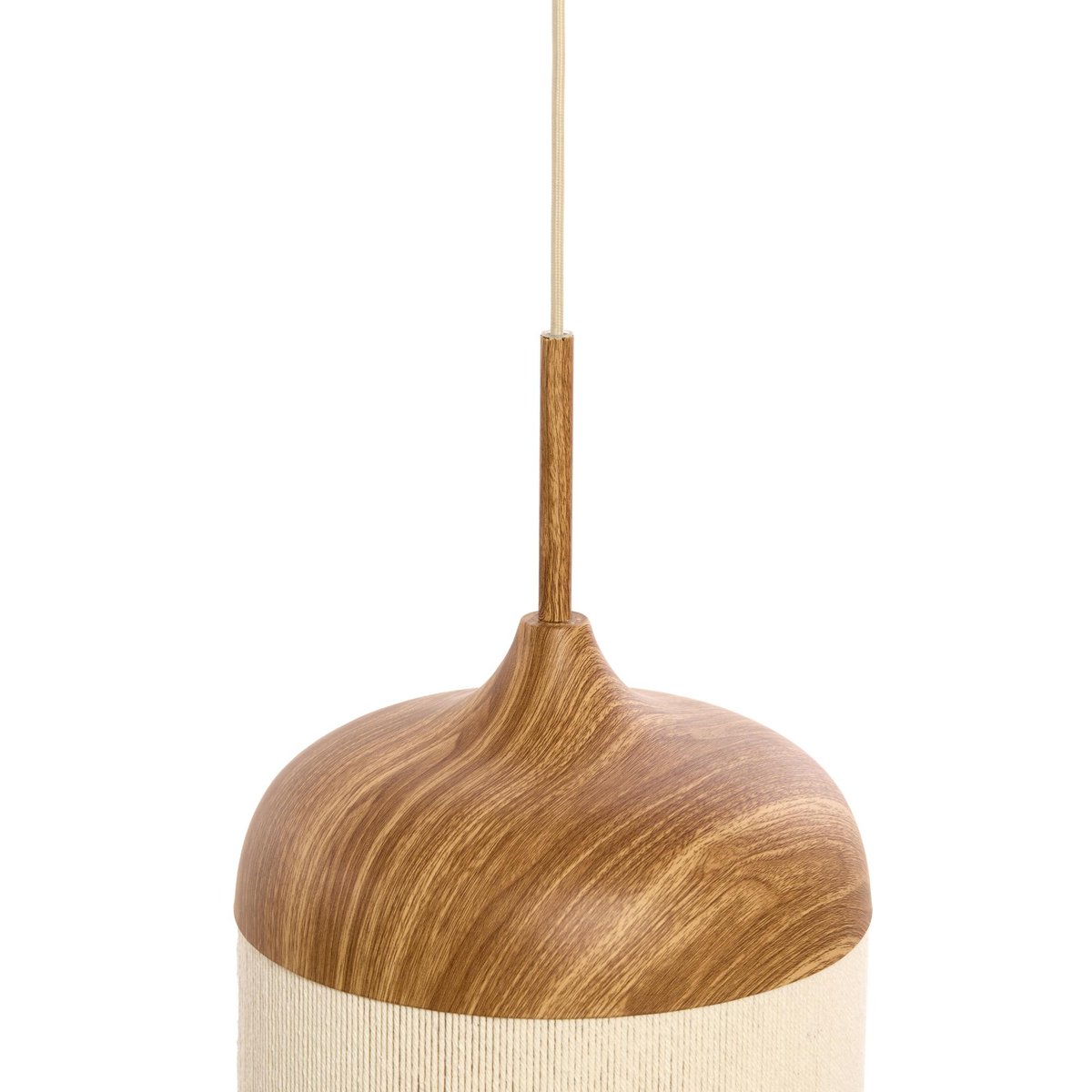 Lampe Suspendue Métal DANIA crème, LIGHT & LIVING 