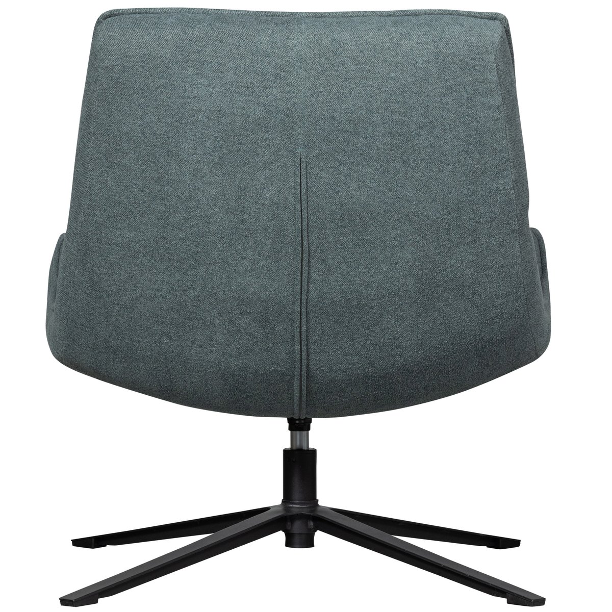 Fauteuil pivotante en chenille MAUDI bleu, WOOOD
