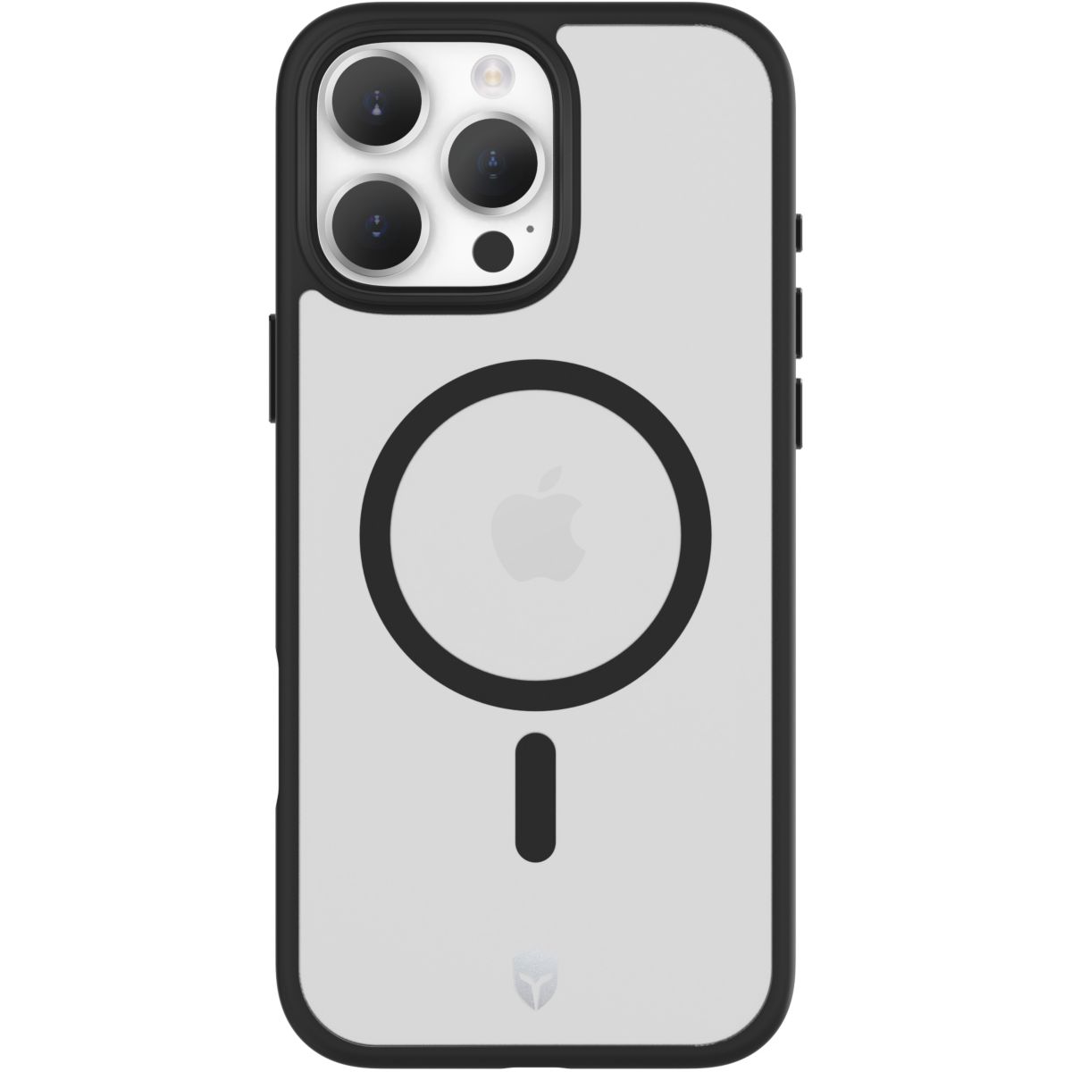 Coque iPhone 16 Pro Max Air Frost MagSafe Noir couleur unique, FORCE CASE