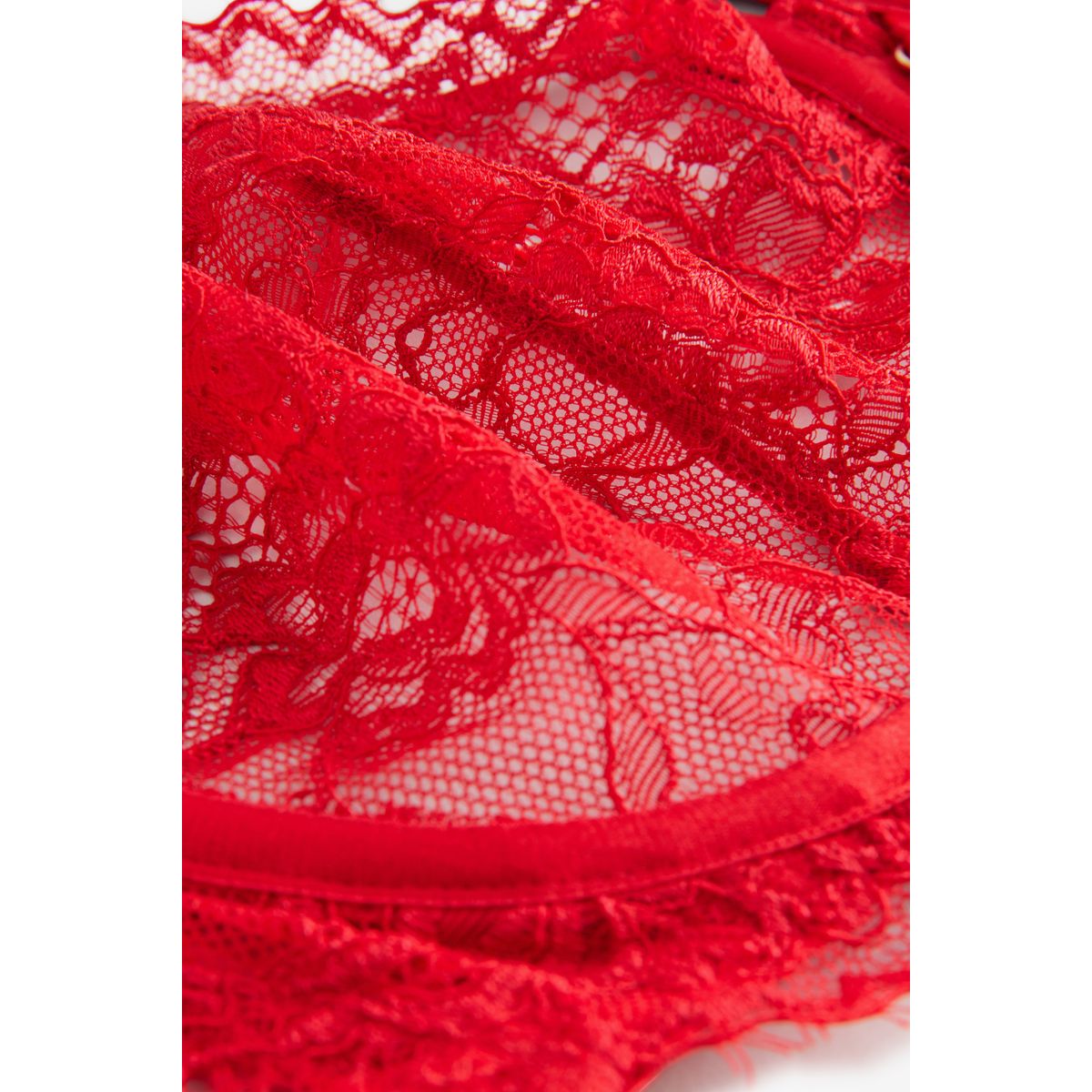 Soutien-gorge balconnet non rembourré rouge, NEXT