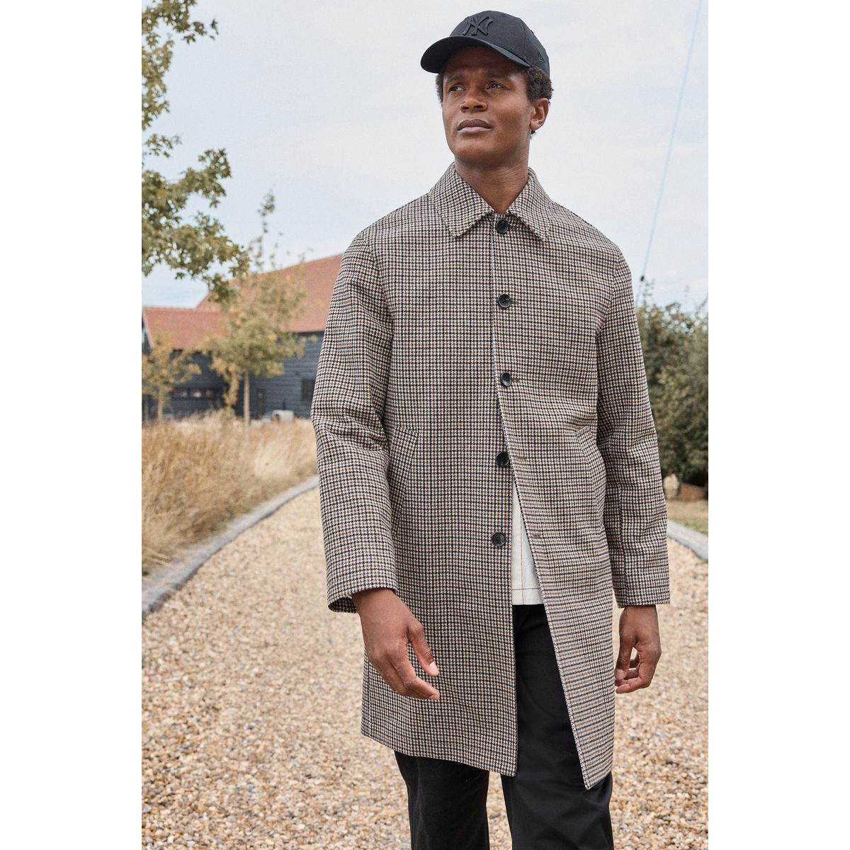 Manteau à carreaux marron, NEXT