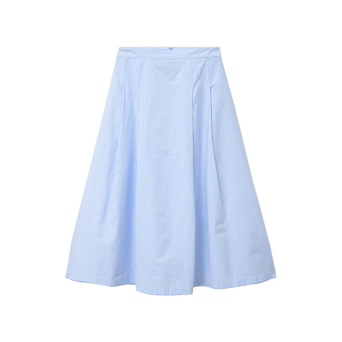 Jupe en coton taille standard bleu, BONOBO