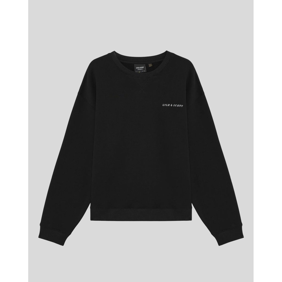 Sweat-shirt épais script noir jais, LYLE & SCOTT