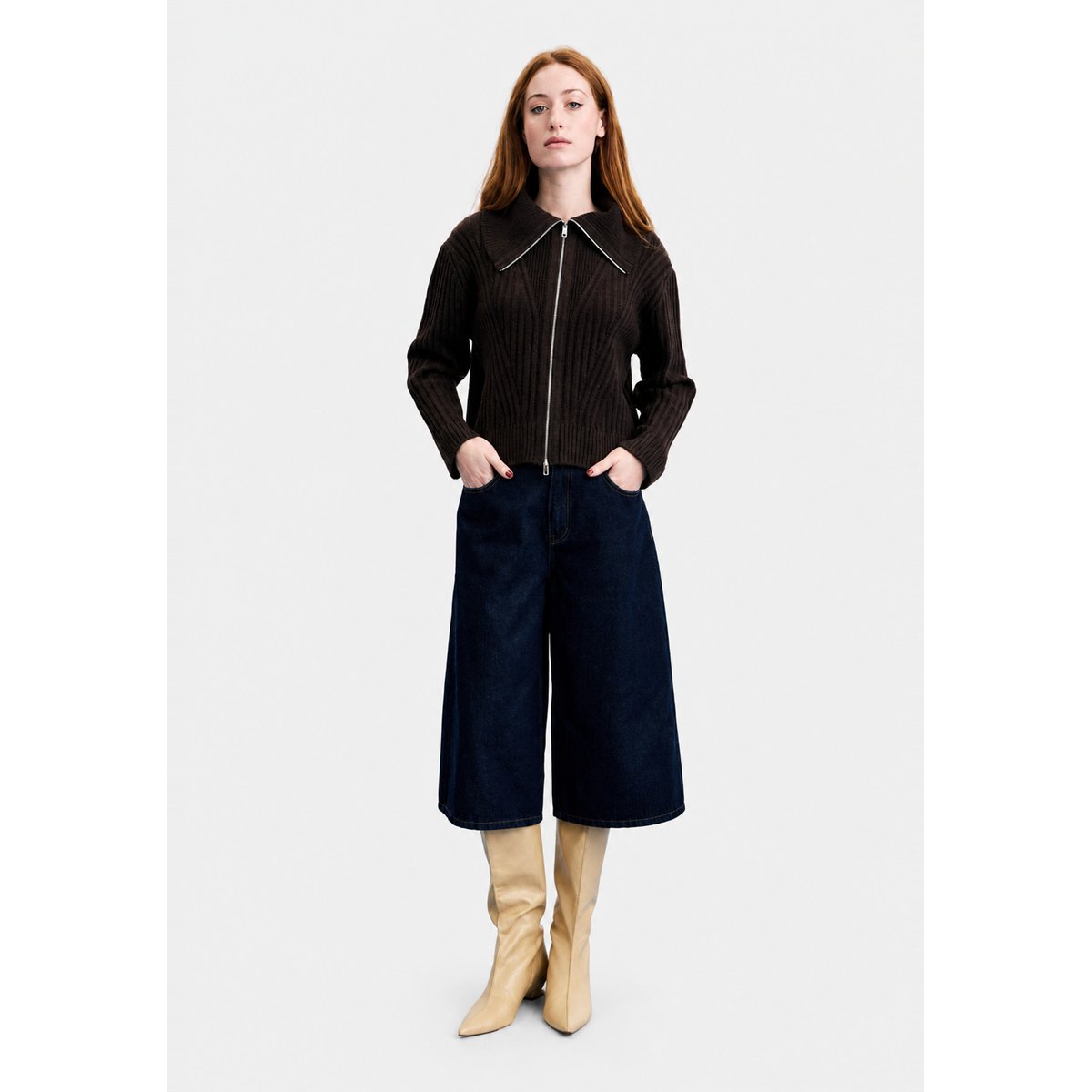 Cardigan Kerkis KERKIS marron chocolat, FRNCH