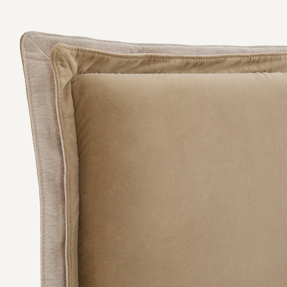 Housse de tête de lit, en velours, CONNOR chamois, AM.PM