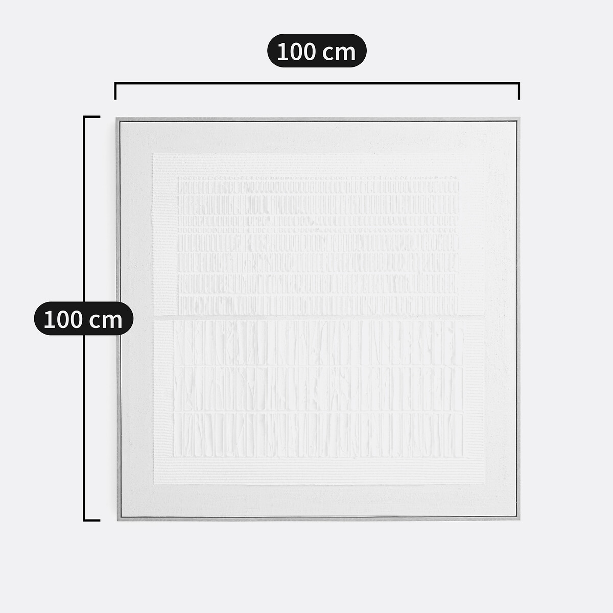 Resa 100 X 100cm Canvas Wall Decor white, LA REDOUTE INTERIEURS