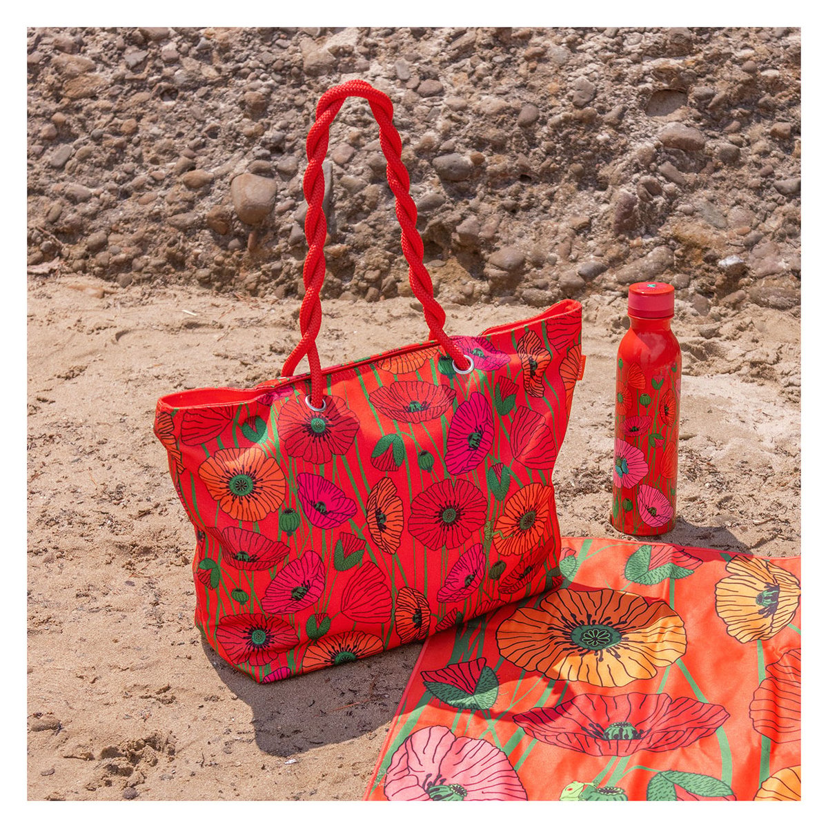 Sac cabas  My Daily Bag coquelicots, PYLONES