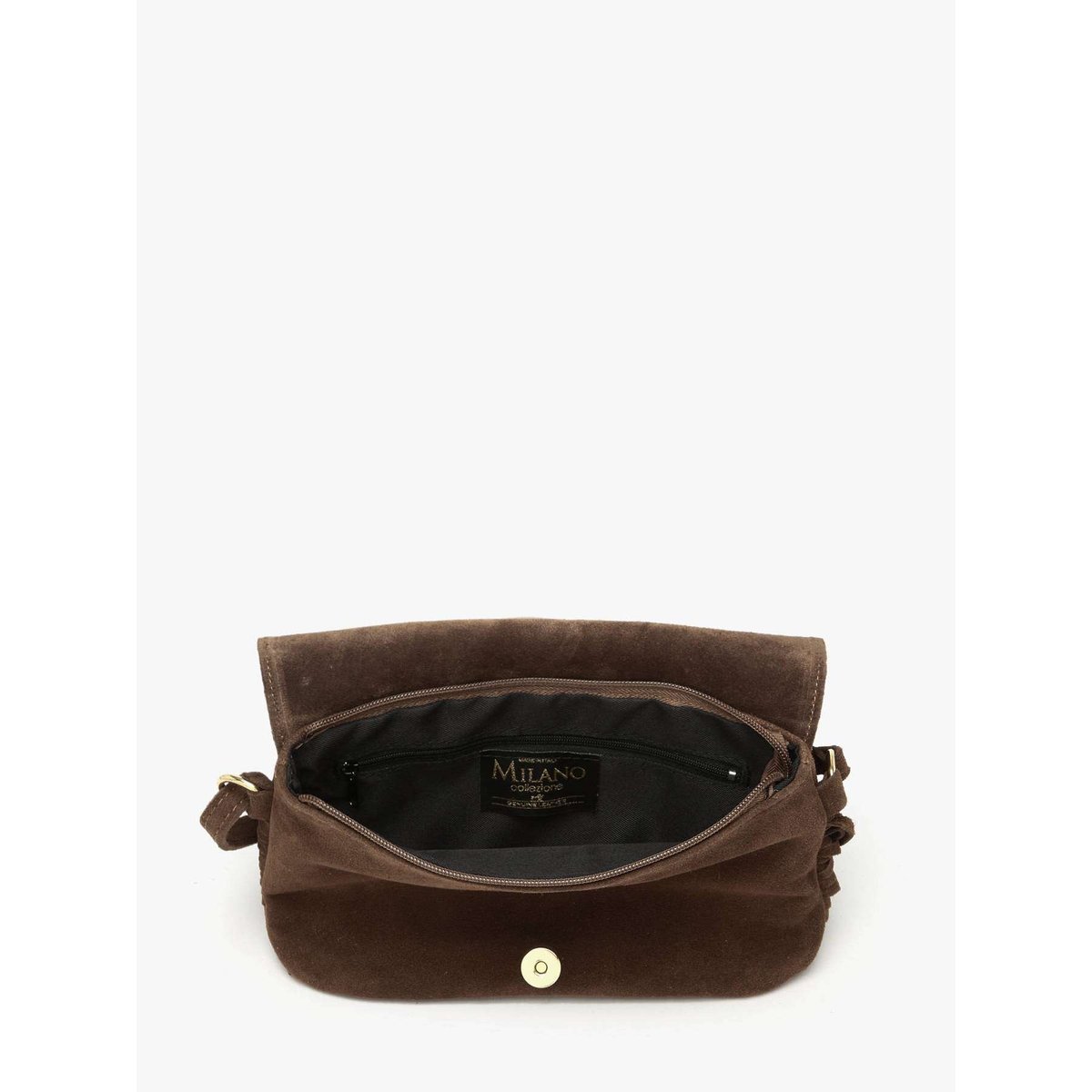 Sac bandoulière Velvet cuir testa moro, MILANO