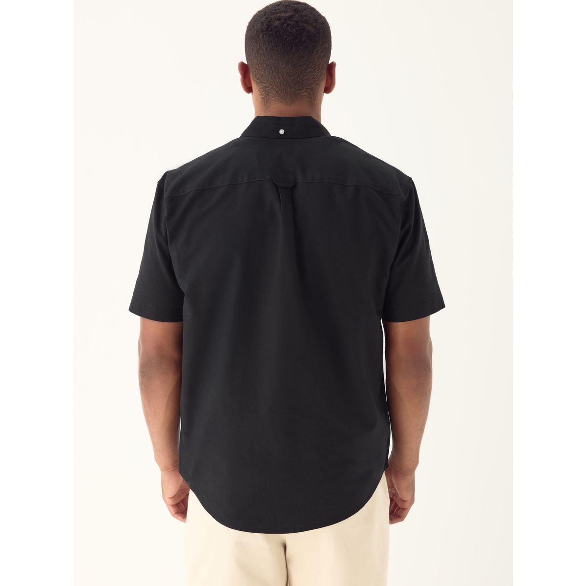 Chemise oxford à manches courtes noir, NEXT