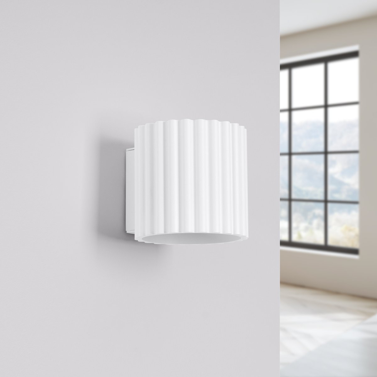 Applique Aluminium Blanc G9 1 Aura blanc, EDEN
