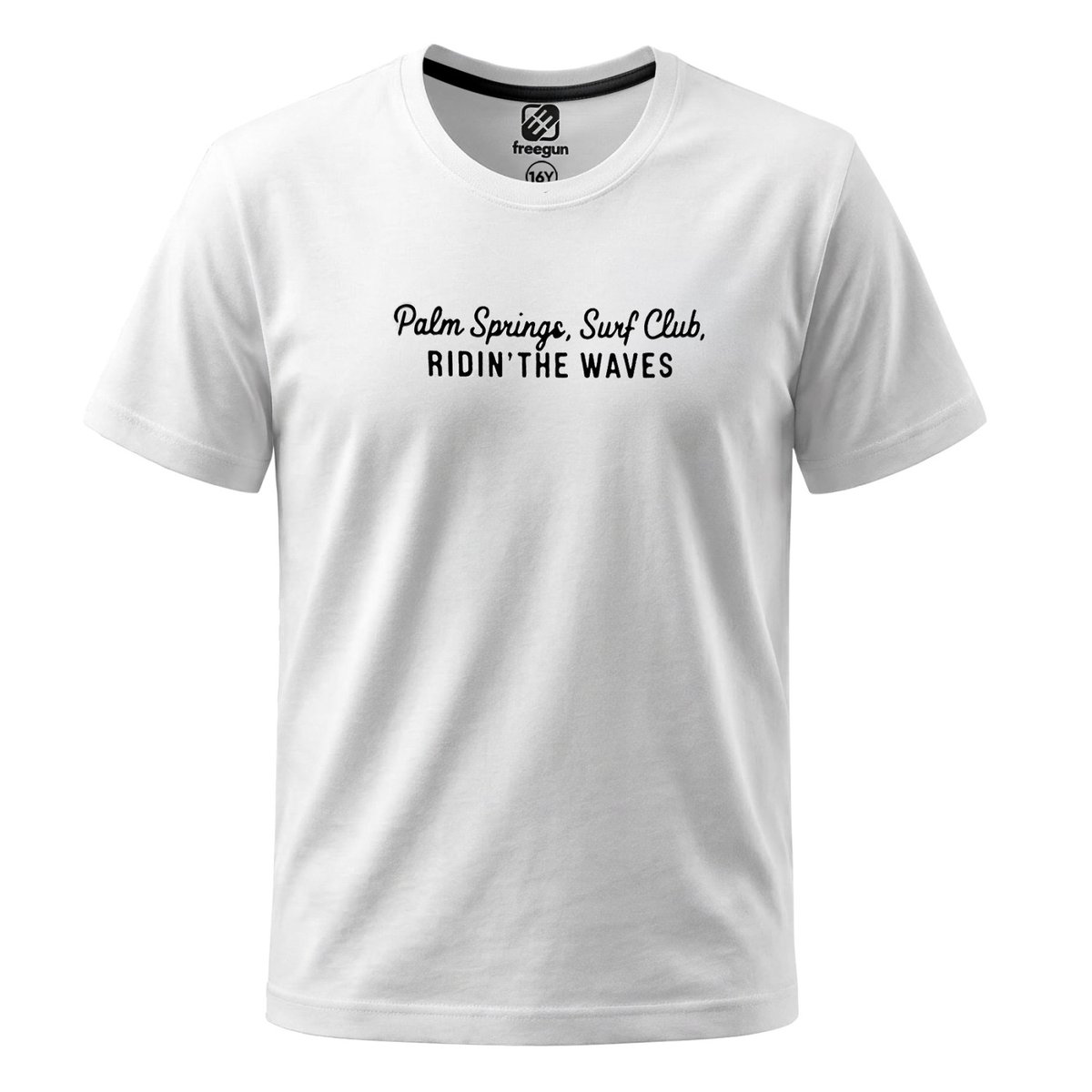 Tee Shirt en coton Club noir/blanc, FREEGUN