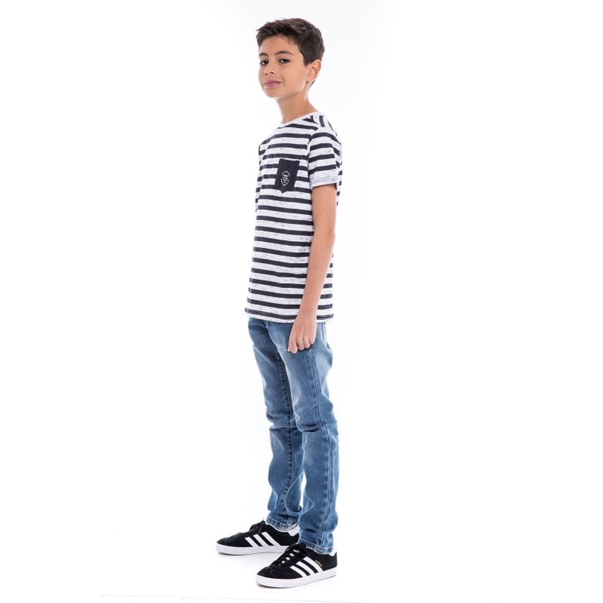 T-shirt Col Rond Coton Noutar bleu marine, RITCHIE