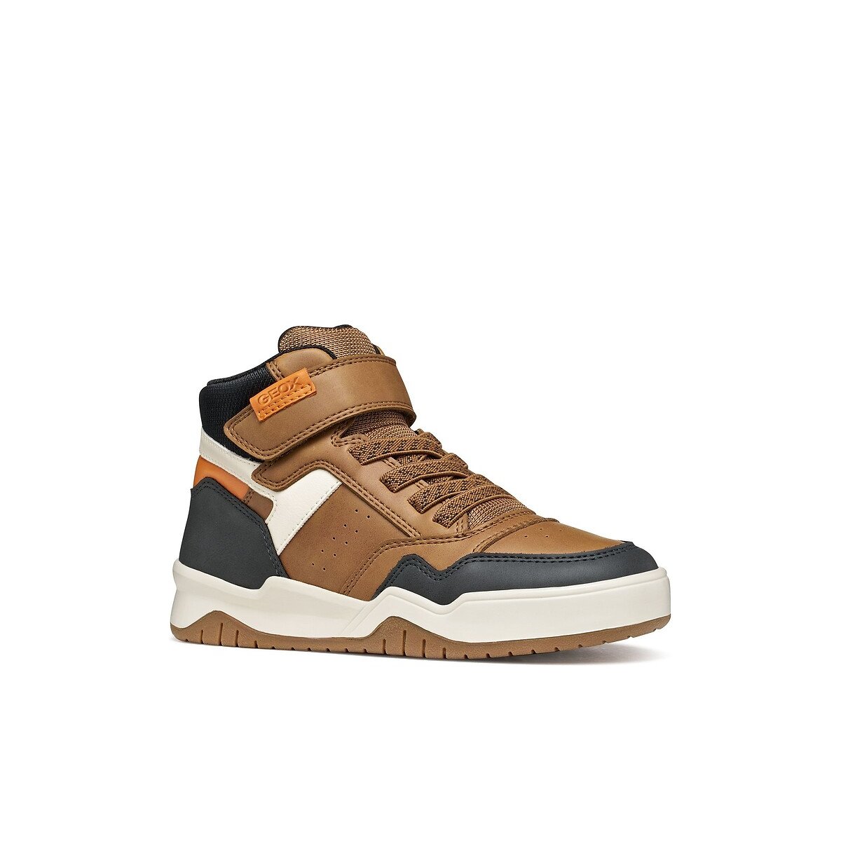 Baskets montantes respirantes, PERTH marron, GEOX