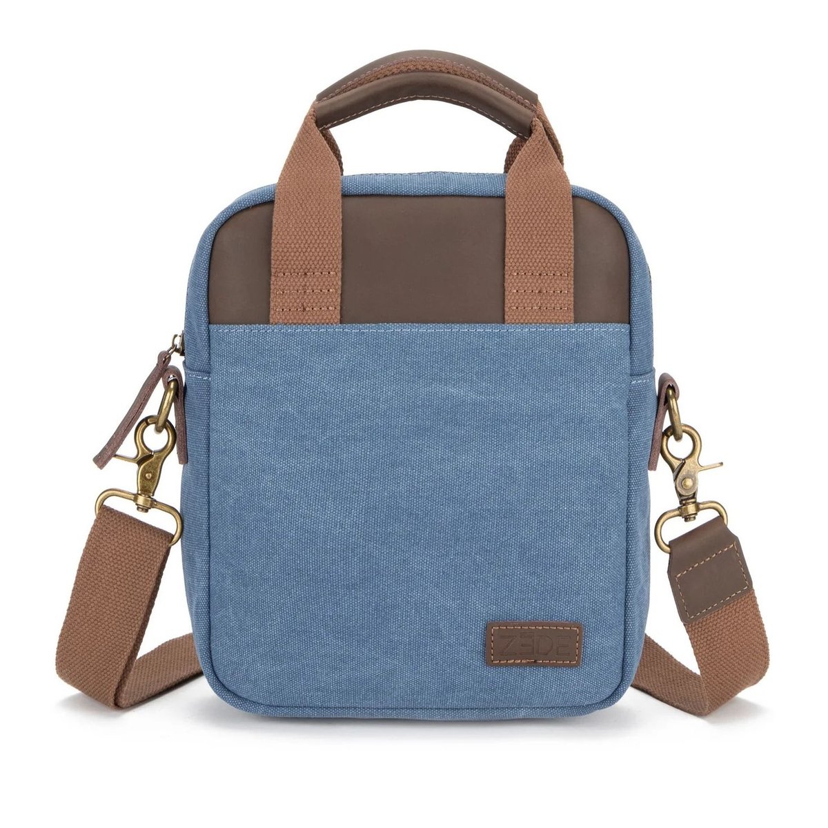 Sacoche en toile et cuir VANEAU denim, OH MY BAG