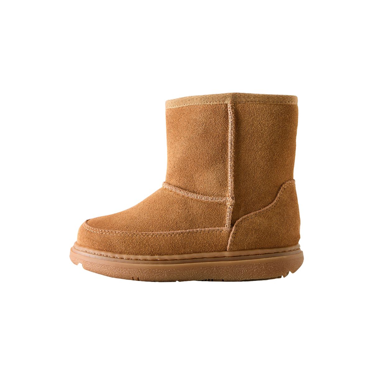 Bottines hydrofuges en daim marron fauve, NEXT