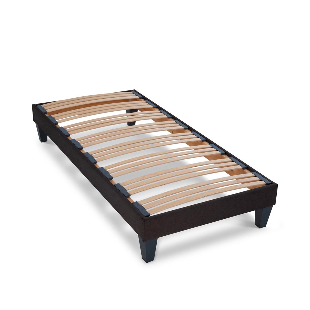 BELLECOUR LITERIE Ensemble Bellecour 3.0 140x190 cm Matelas Ressorts ensachés + Sommier Bois blanc, BELLECOUR