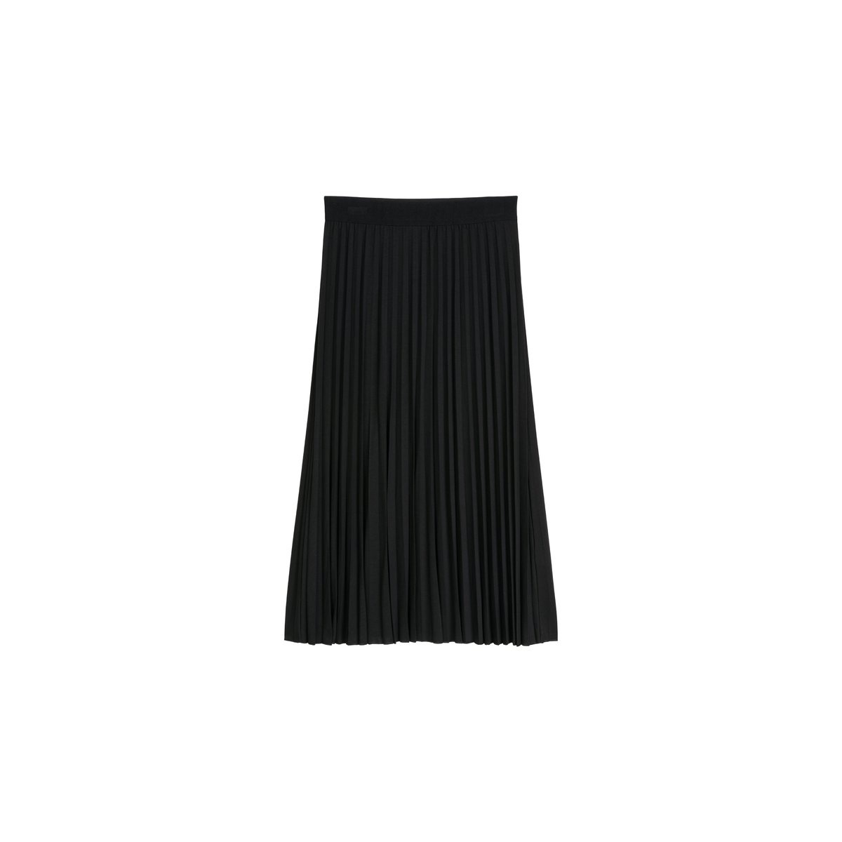Jupe plissée en jersey évasée avec TENCEL™ Lyocell noir, MARC O'POLO