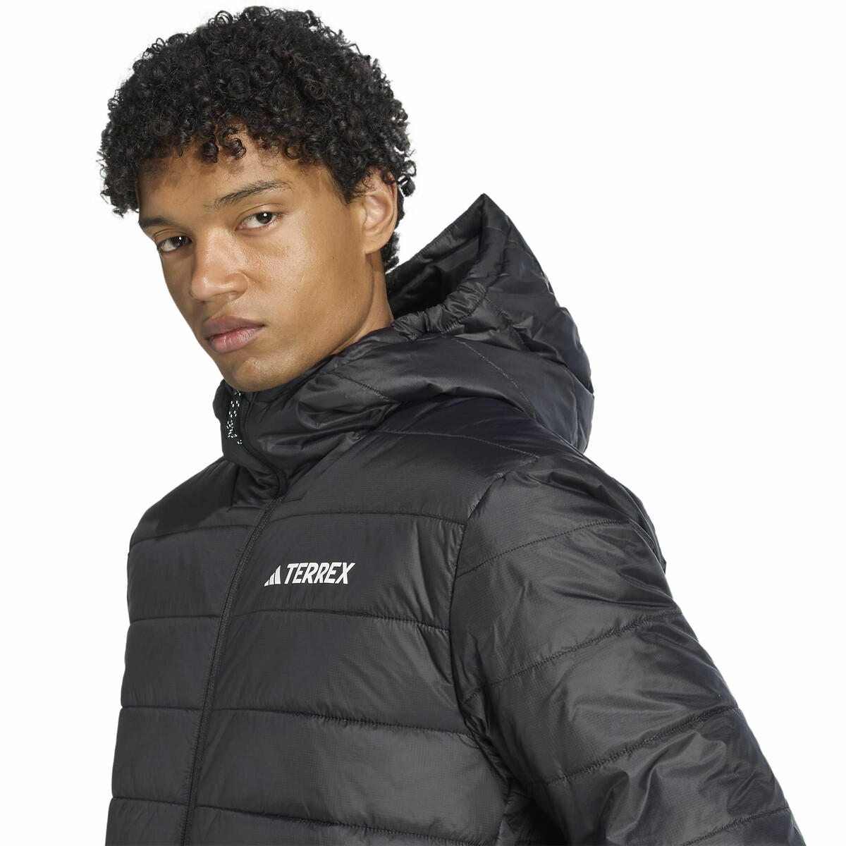 Doudoune à capuche Terrex noir, adidas Performance