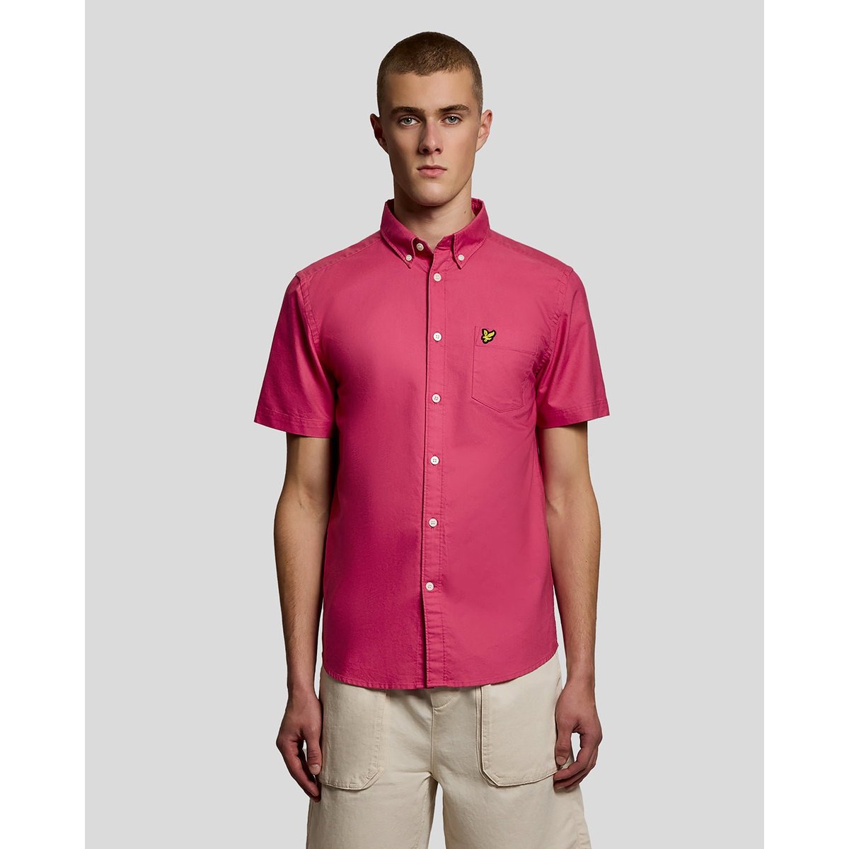 Chemise manches courtes rose dahlia, LYLE & SCOTT