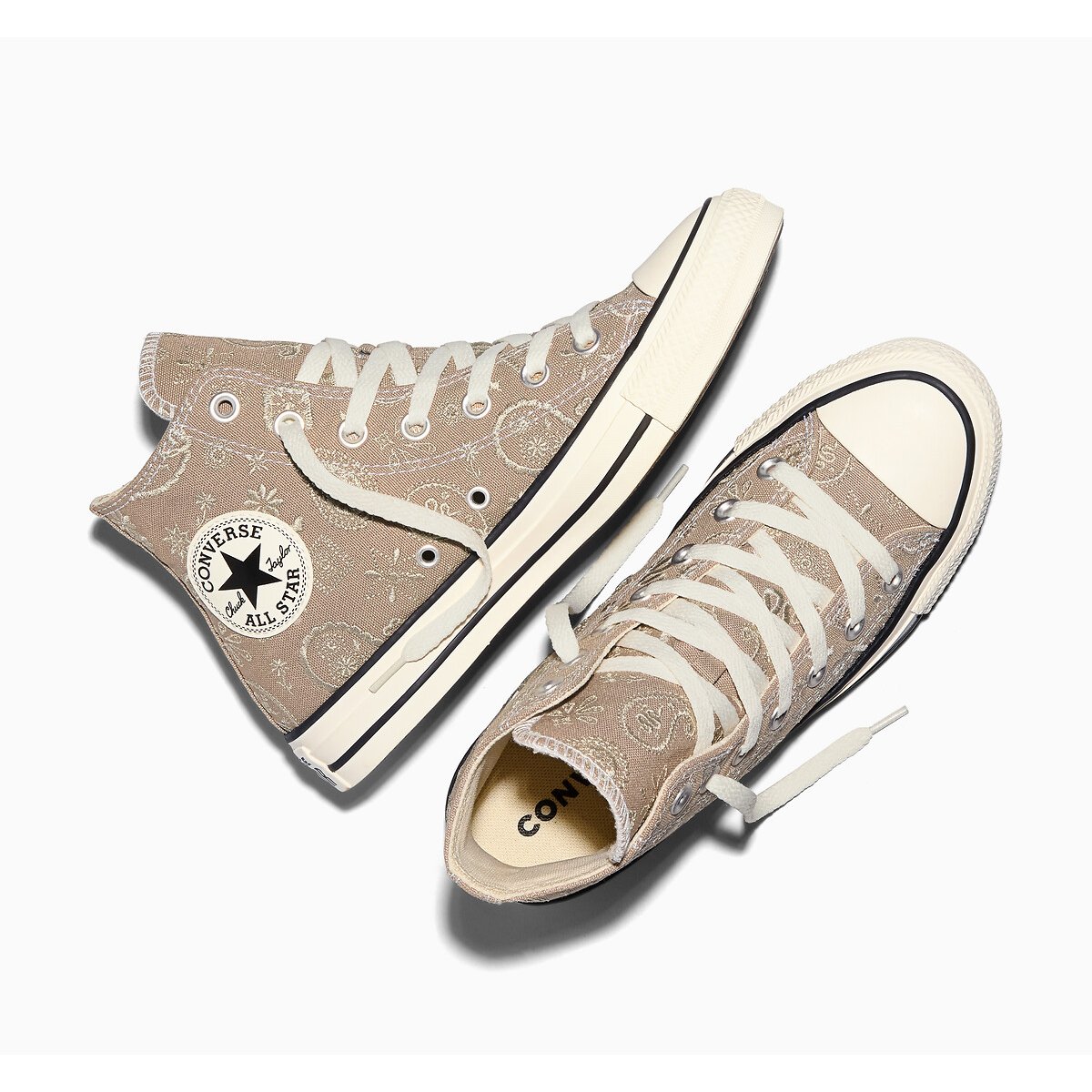 Chuck Taylor All Star Hi Elevated Paisley Trainers beige, CONVERSE