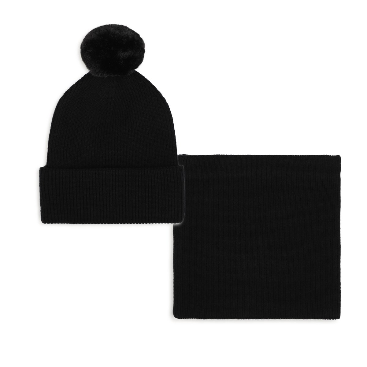 Ensemble bonnet et tour de cou black, KARL LAGERFELD KIDS