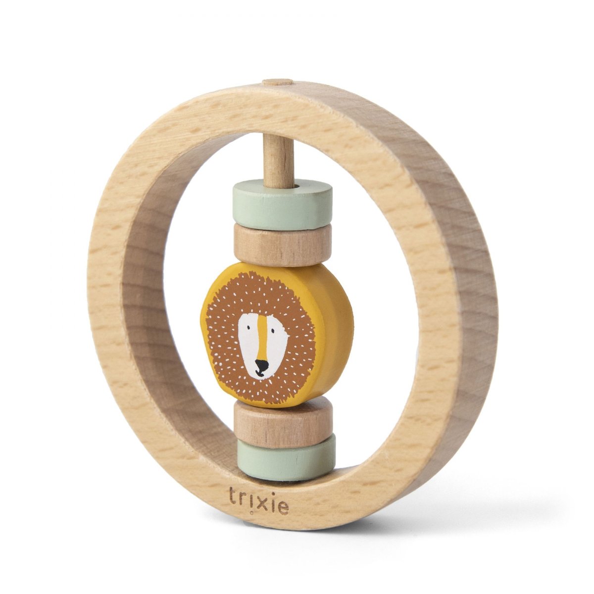 Hochet rond en bois Mr. Lion - Trixie couleur unique, TRIXIE