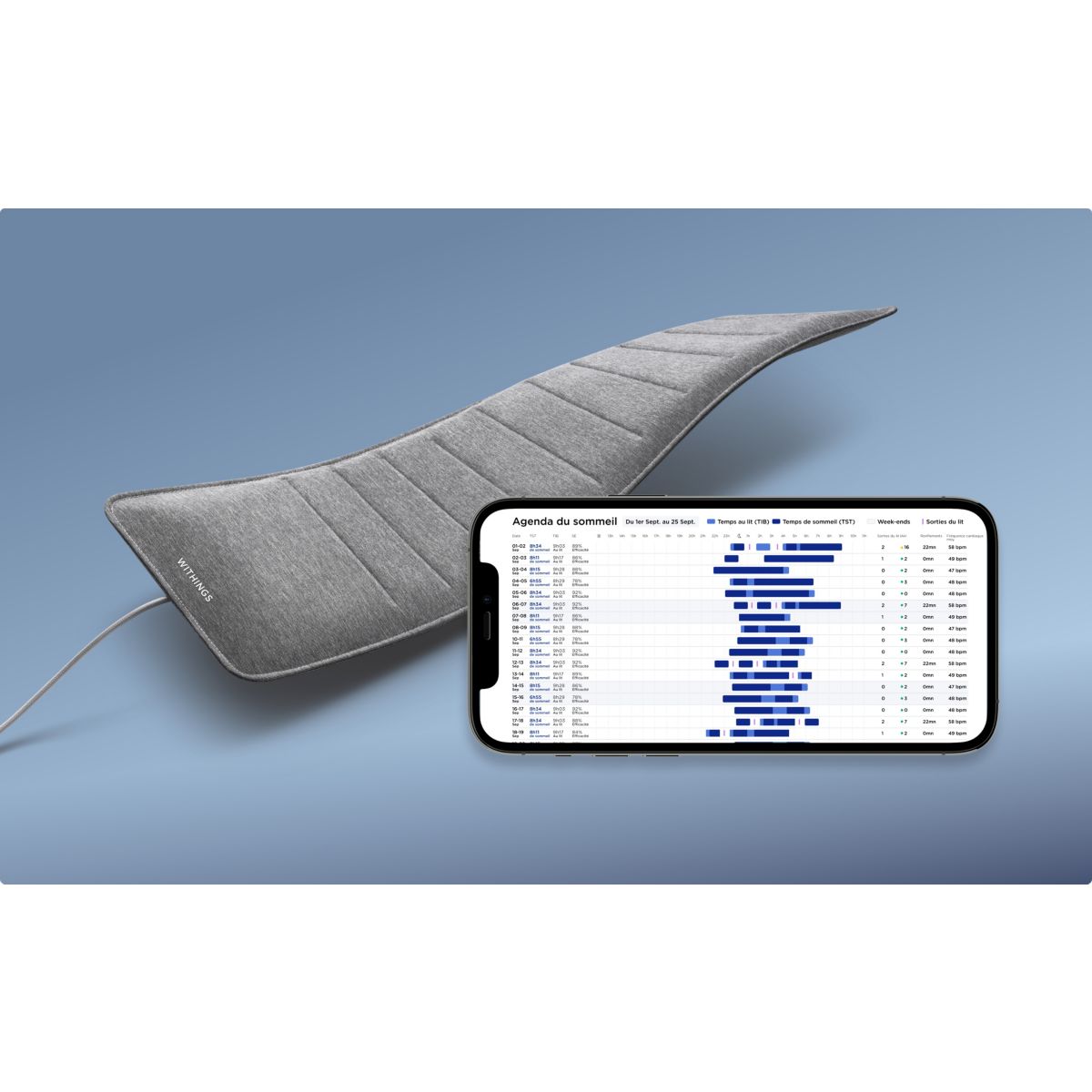 Activateur et analyseur de sommeil Sleep Analyzer x2 couleur unique, WITHINGS