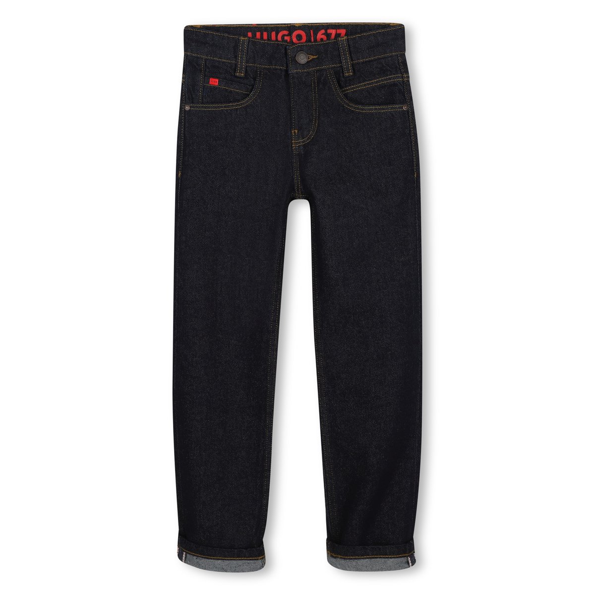 Pantalon en denim rinse wash, HUGO KIDSWEAR