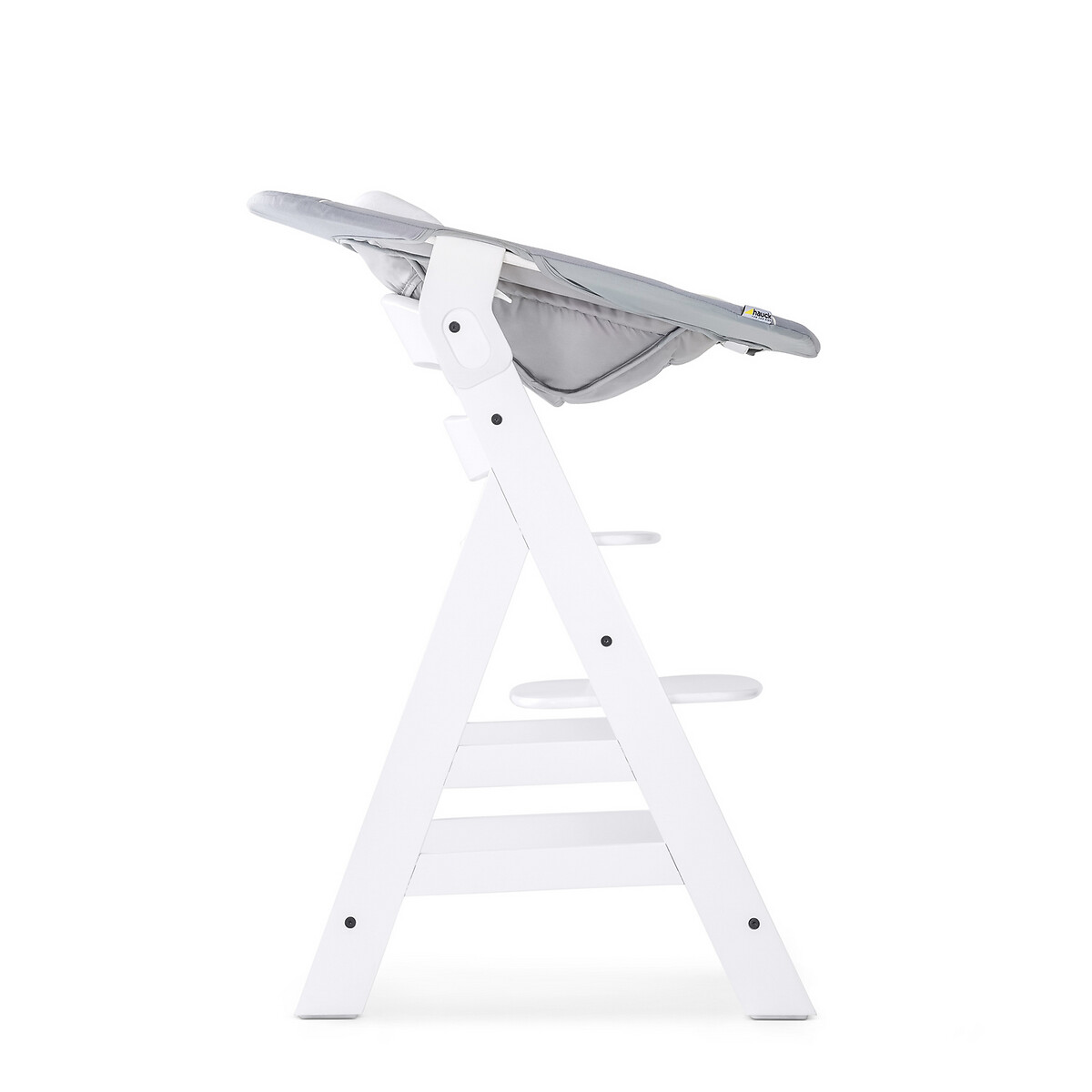 Transat balancelle pour chaise haute évolutive Alpha 2 en 1 marron gris, HAUCK