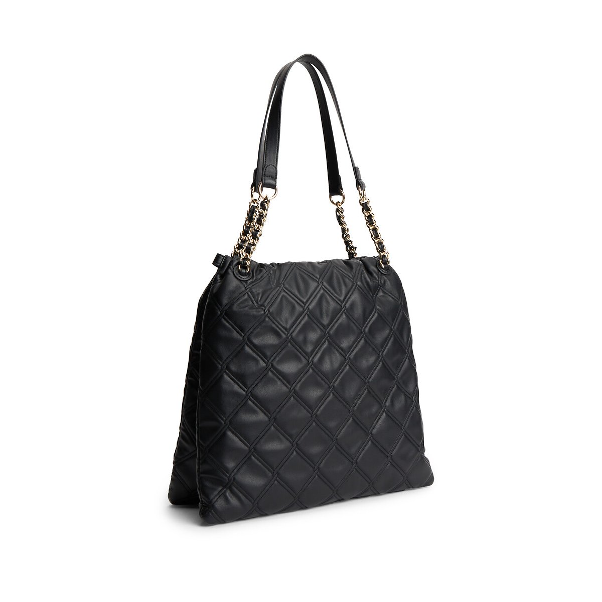 Quilted Tote Bag black, TOMMY HILFIGER