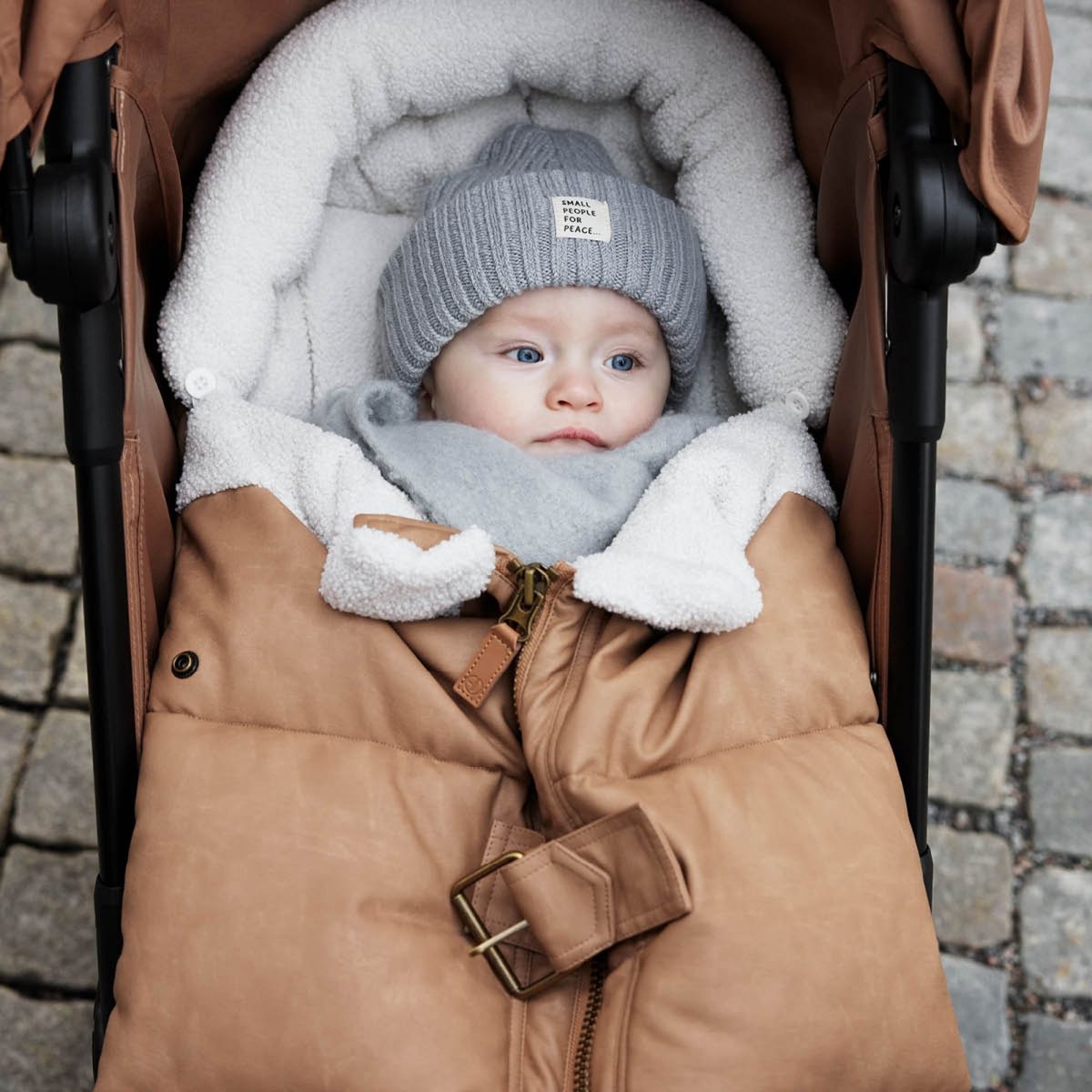 Chancelière bébé poussette marron, ELODIE DETAILS